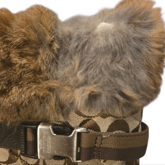 Coach Tan and Brown Signature Winter Boots - Picture 3 of 12